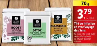 Voyage des Sens Thé ou infusion en vrac