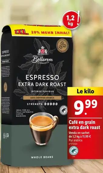 BELLAROM Café en grain extra dark roast