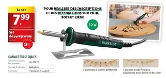 PARKSIDE Set de pyrogravure