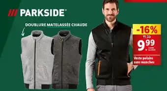 PARKSIDE Veste polaire sans manches