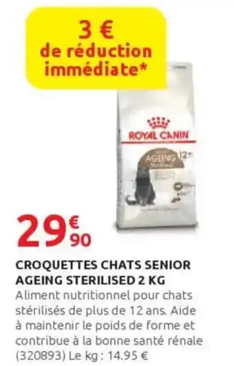 ROYAL CANIN Croquettes chats senior ageing sterilised 2 kg