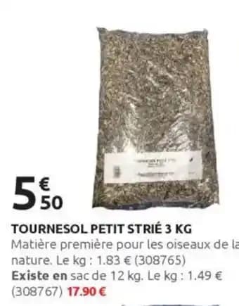 Tournesol petit strié 3 kg
