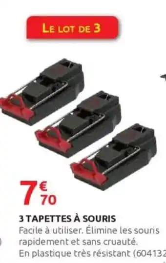 3 tapettes à souris