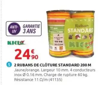 2 rubans de clôture standard 200 m