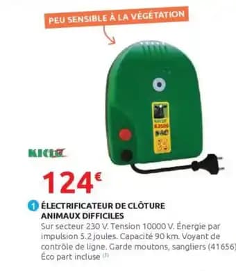 Électrificateur de clôture animaux difficiles