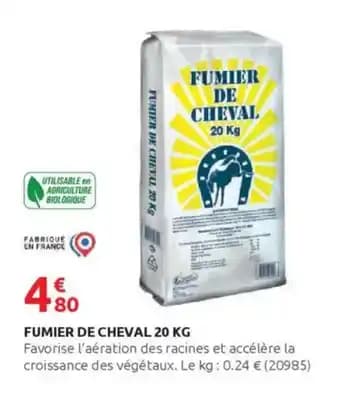 Fumier de cheval 20 kg