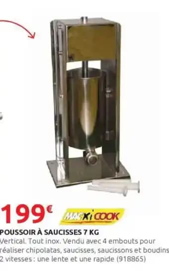 Promotion Exclusives de 1
Poussoir à saucisses : Découvrez l'Offre incontournable
