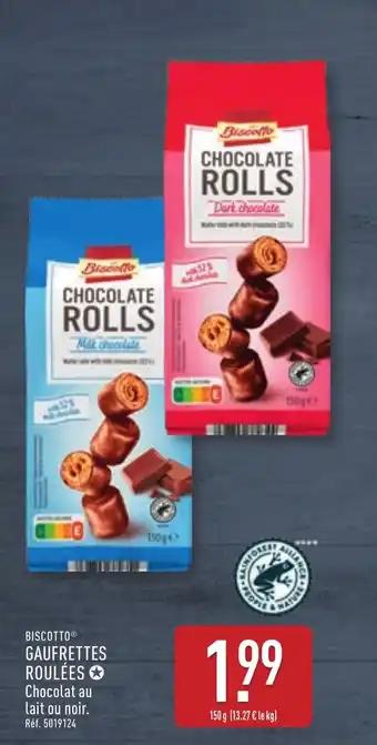 BISCOTTO Gaufrettes roulées 150 g