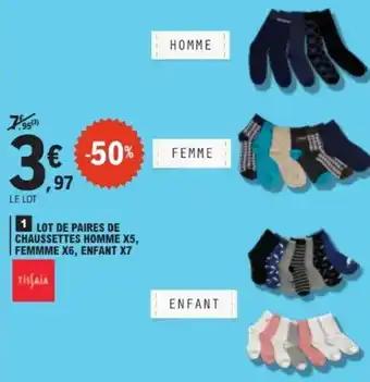 Promotion Exclusives de Paires chaussettes homme : Découvrez l'Offre incontournable