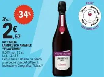 VILAVERONI Igt emilia lambrusco amabile 75 cl