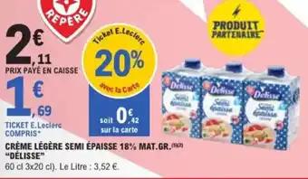 Promotion Exclusives de 5
Crème semi épaisse : Découvrez l'Offre incontournable