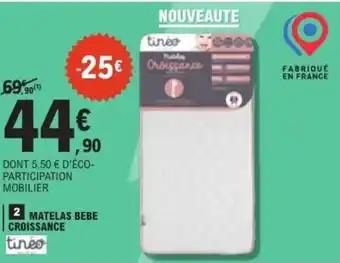 TINEO Matelas bebe croissance