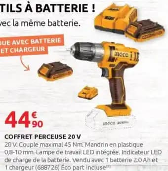 Promotion Exclusives de 46
Perceuse : Découvrez l'Offre incontournable