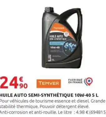 Promotion Exclusives de 1
Huile auto : Découvrez l'Offre incontournable