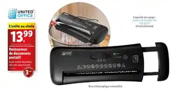 Destructeur de documents portatif