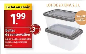 Promotion Exclusives de 9
Boites de conservation : Découvrez l'Offre incontournable