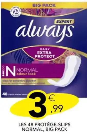 ALWAYS Les 48 protège-slips normal, big pack