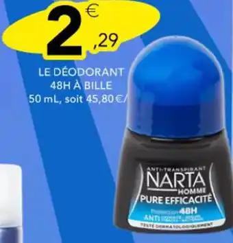NARTA Le déodorant 48h à bille