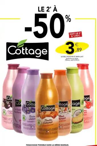 COTTAGE Le gel douche et bain lait