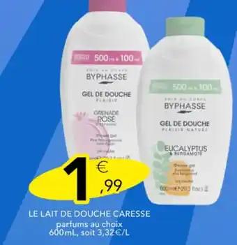 BYPHASSE Le lait de douche caresse 600 ml