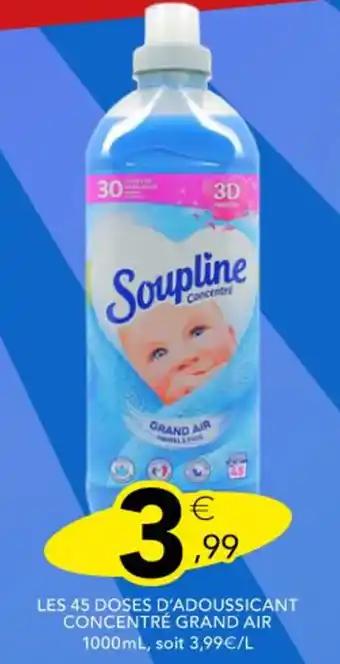 SOUPLINE Les 45 doses d'adoussicant concentré grand air 1000 ml