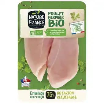 NATURE DE FRANCE Filet de poulet fermier Bio