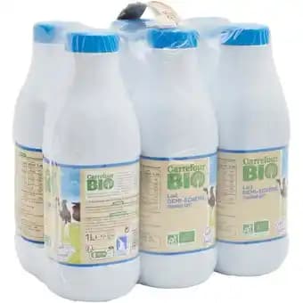 CARREFOUR BIO Lait U.H.T. Demi-écrémé