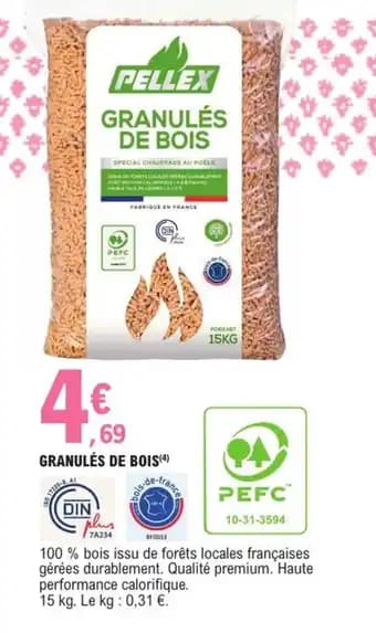 PELLEX Granulés de bois 15 kg