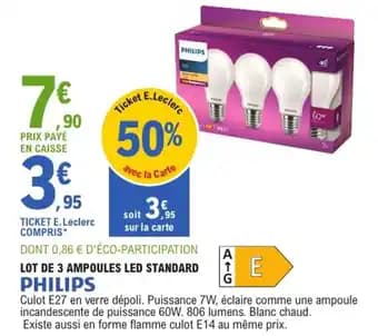 Promotion Exclusives de 5
Ampoules led : Découvrez l'Offre incontournable