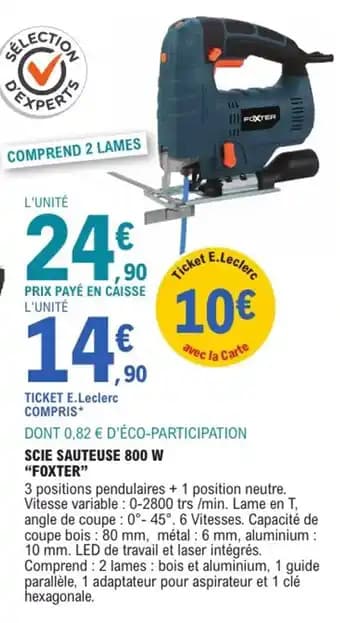 "FOXTER" Scie sauteuse 800 w