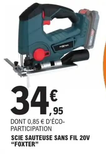 "FOXTER" Scie sauteuse sans fil 20v
