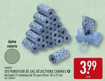 ROMÉO Distributeur de sac déjections canines