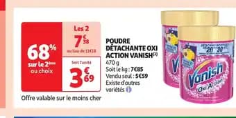 VANISH Poudre détachante oxi action 470 g