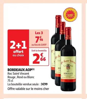 Promotion Exclusives de 14
Bordeaux aop : Découvrez l'Offre incontournable