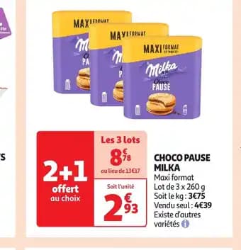 Promotion Exclusives de 7
Milka choco : Découvrez l'Offre incontournable