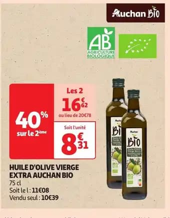 Promotion Exclusives de 9
Huile d'olive : Découvrez l'Offre incontournable