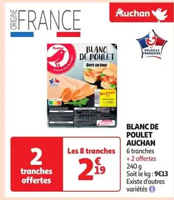 Promotion Exclusives de 17
Blanc de poulet : Découvrez l'Offre incontournable