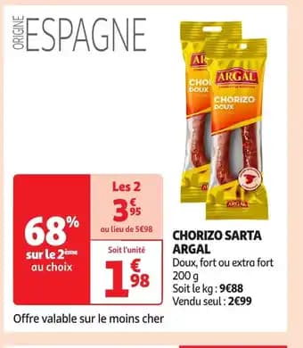 ARGAL Chorizo sarta 200 g