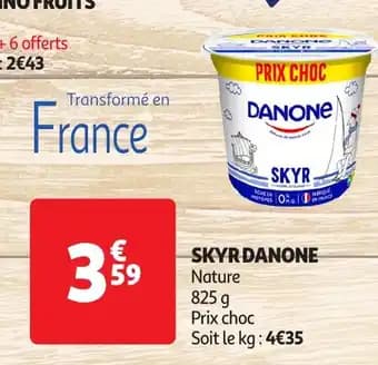 Promotion Exclusives de 2
Skyr danone : Découvrez l'Offre incontournable
