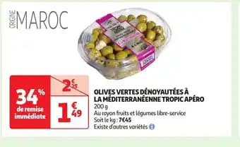 Promotion Exclusives de 4
Olives vertes : Découvrez l'Offre incontournable