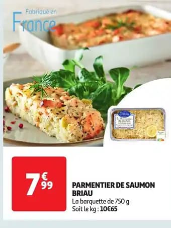 Parmentier de saumon briau 750 g