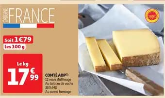 Promotion Exclusives de 17
Comte aop : Découvrez l'Offre incontournable