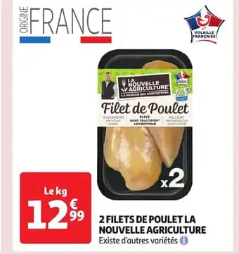 2 filets de poulet la nouvelle agriculture 1 kg