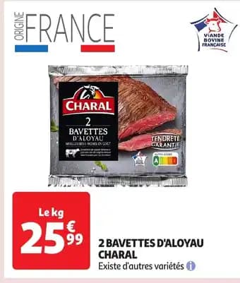 CHARAL 2 bavettes d'aloyau 1 kg