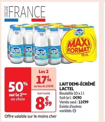 Promotion Exclusives de 22
Demi écrémé : Découvrez l'Offre incontournable
