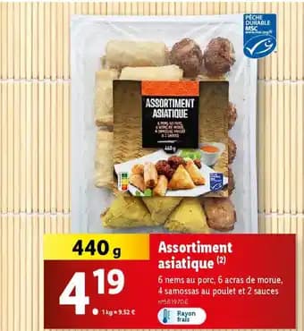 Assortiment asiatique 440 g