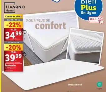 Promotion Exclusives de 2
Surmatelas : Découvrez l'Offre incontournable