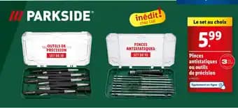 PARKSIDE Pinces antistatiques ou outils de précision