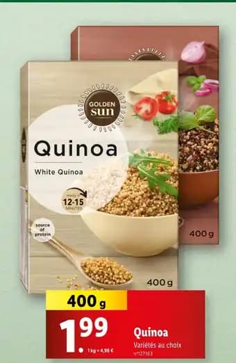Promotion Exclusives de 1
Quinoa : Découvrez l'Offre incontournable