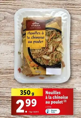 Vitasia Nouilles à la chinoise au poulet
